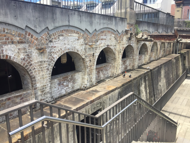 A portion of the historic reservoir