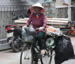 Recycling vendor, Saigon